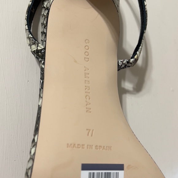 Good American size 7 sling back kitten heel - Picture 4 of 7